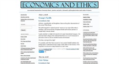 Desktop Screenshot of economicsandethics.org
