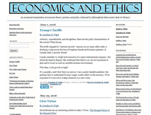 Tablet Screenshot of economicsandethics.org